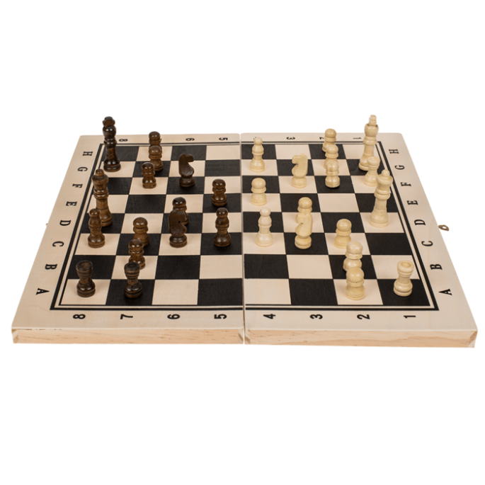 Schaakbord van hout