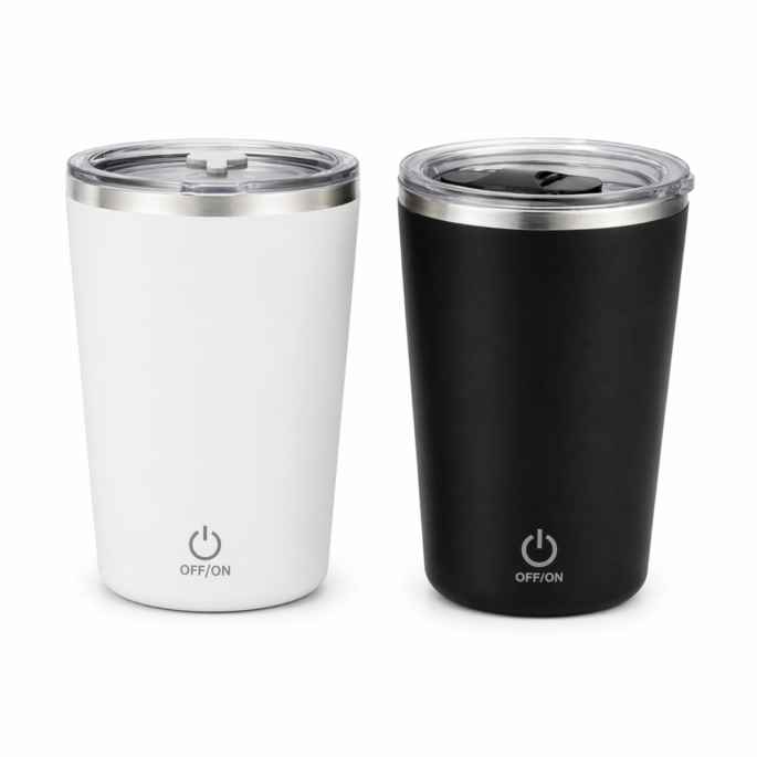 Self Stirring Mug Deluxe - Zwart of Wit