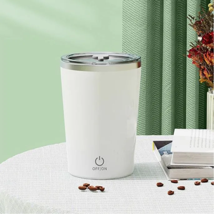 Self Stirring Mug Deluxe - Zwart of Wit