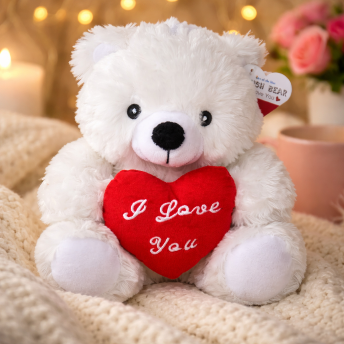 Knuffelbeer met hartje 'i love you'