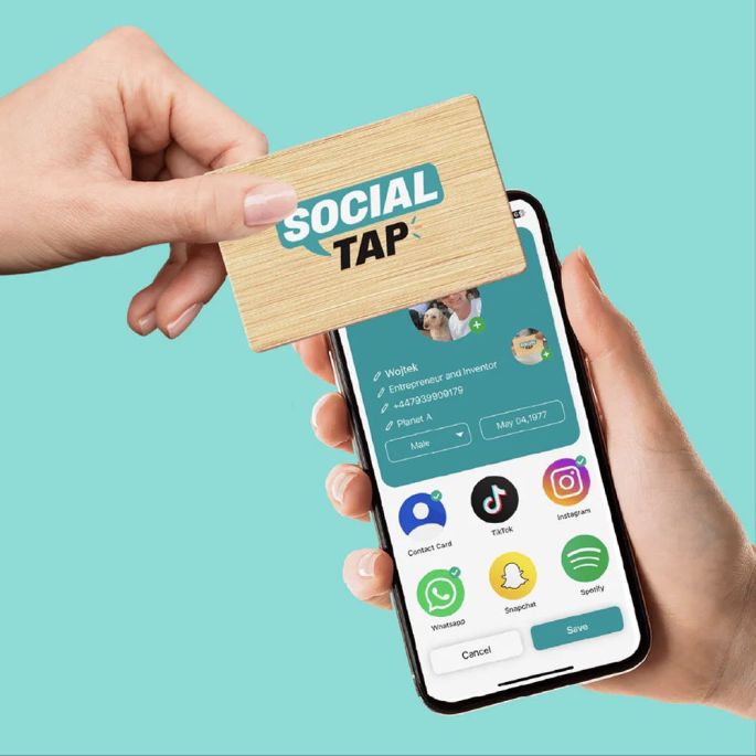 Social tap Bamboo Card