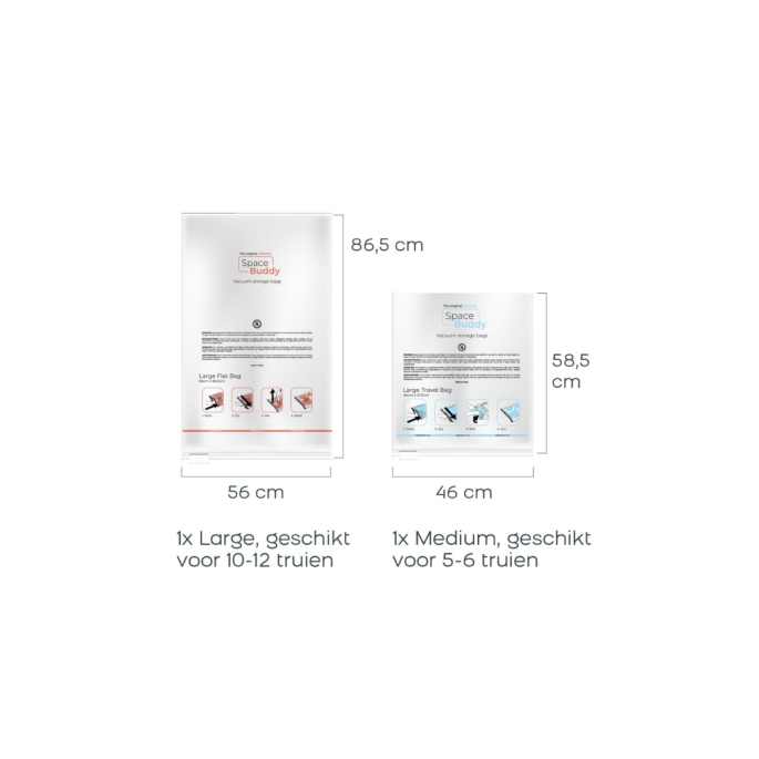 Vacuümzakken Opbergzakken - 4-dlg set