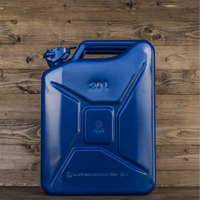 Stalen Jerrycans 20L Blauw