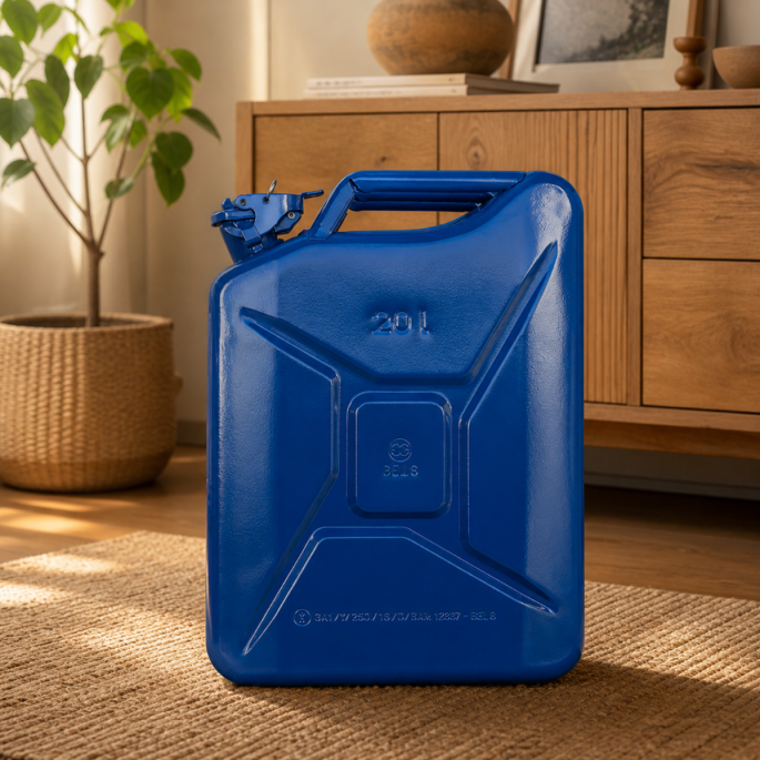Stalen Jerrycans 20L Blauw