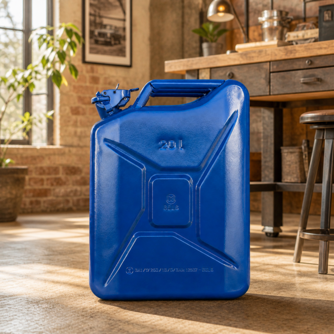 Stalen Jerrycans 20L Blauw
