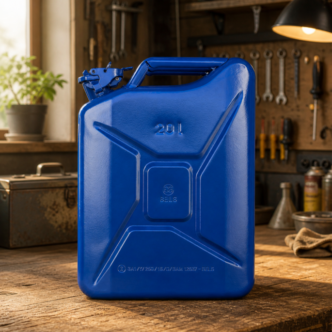 Stalen Jerrycans 20L Blauw