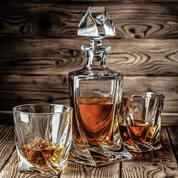 Twisted Whiskey Decanter