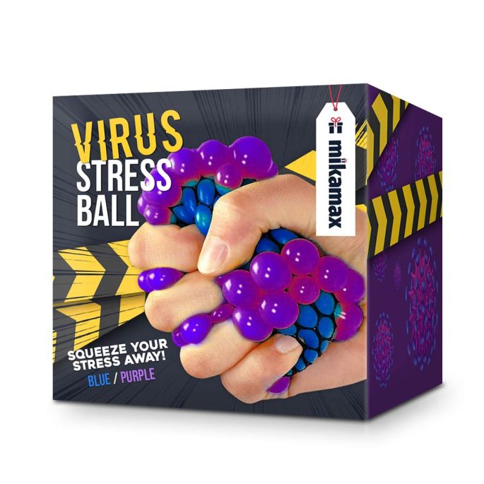 Stressbal Virus (blauw)