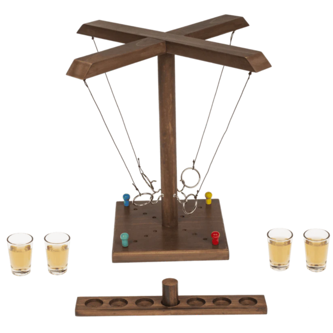 Houten Ring Toss Drinking Game