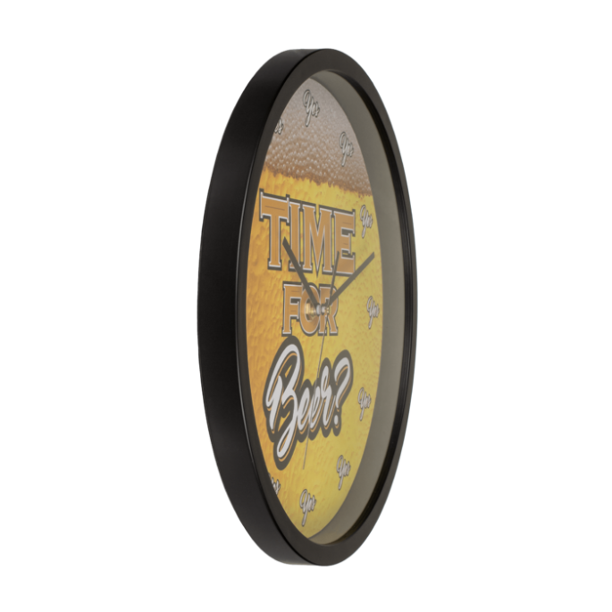 Wandklok 'Time for Beer'