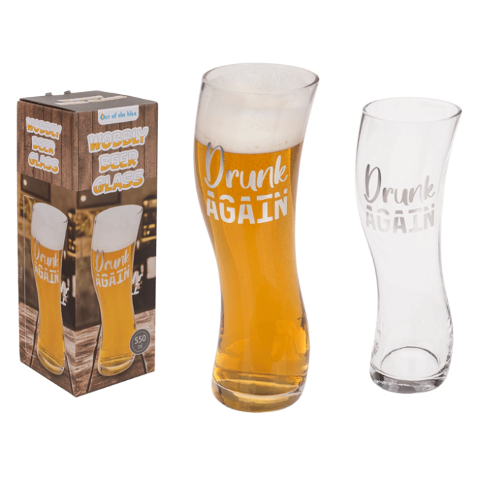 Papa kado deze Drunk again bierglazen