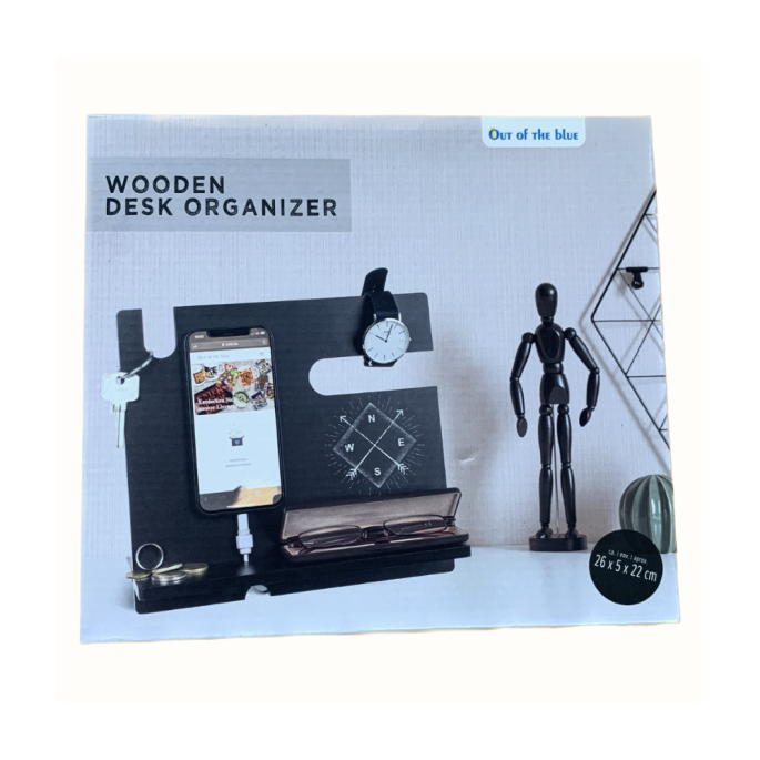 Houten Bureau Organizer