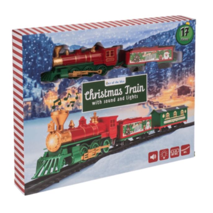 Xmas-train, Incl. rail circuit in verpakking
