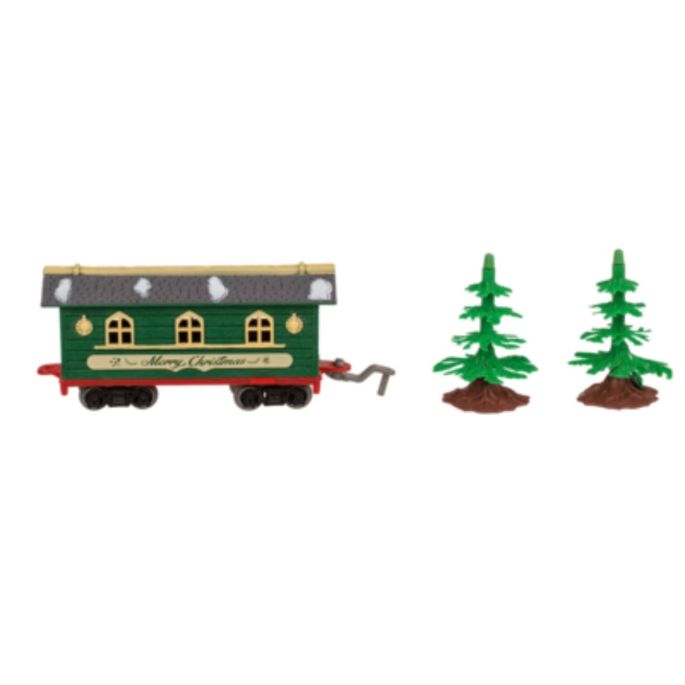 Xmas-train wagon with trees