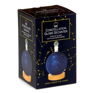 Constellation Globe Decanter - 750ml - Whisky Karaf - 12x12x20 cm