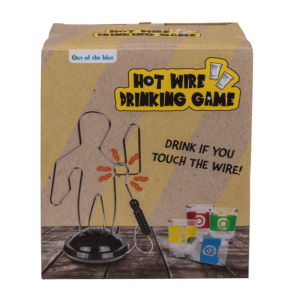 Hot Wire Drankspel - Inclusief 4 Shotglazen - 19x10x23 cm