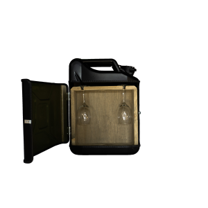 Jerrycan wijnbar - Zwart - Cadeau wijn liefhebber