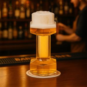 Vol Dumbbell Bierglas 700 ml in een kroeg