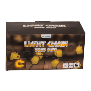 Bierglazen Lichtslinger 160 cm – 10 LED Lampjes – Batterij – Feestdecoratie