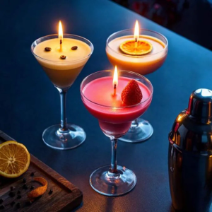 Cocktailkaarsen Set – 3 Geuren – Sojawas – Luxe Cadeau of Decoratie