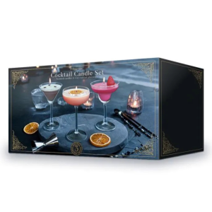 Cocktailkaarsen Set – 3 Geuren – Sojawas – Luxe Cadeau of Decoratie