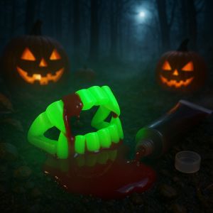 Glow in the dark vampier tanden