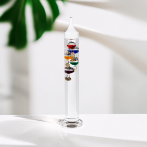 Glazen Galileo Thermometer - Stijlvolle Temperatuurmeter met Zwevende Bollen

