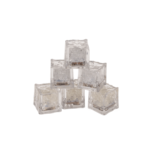 Kleurveranderende LED-ijsblokjes - Set van 6 - 2,7 cm