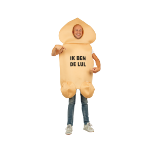 Penis kostuum unisex one size - Penis pak 'Ik ben de lul'