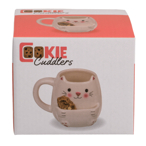 Katten Mok - 450 ml - Met Koekjesvak - Keramiek - Cadeau Kattenliefhebbers