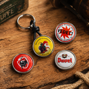 La Chouffe Sleutelhanger – Verwisselbare Drukknop