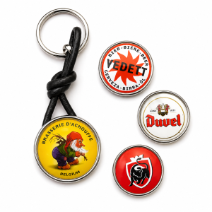 La Chouffe Sleutelhanger – Verwisselbare Drukknop