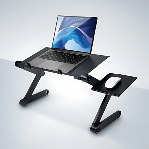 Laptopstandaard - 360º Verstelbaar - Ventilatiegaten - Draagkracht tot 10 kg - Laptop Verhoger met Muistafeltje - Laptopstand 