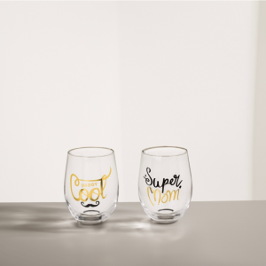 Leuke glazen 'Super mom' & 'Daddy cool' - Cadeau voor je ouders - Leuke verpakking - Cadeau idee