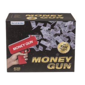 Money Gun - Geleverd met 100 Nepbiljetten van €100 - Party Gadget - Rood