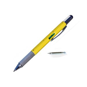 6-in-1 Multitool Pen geel - Gereedschapspen - Handy Pen