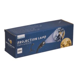 Projection lamp, Earth & Moon, alu + ABS material, on tripod