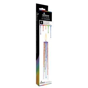 Rainbow Drip Candles - Regenboog Druipkaarsen - 2 stuks
