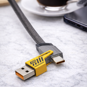 4-in-1 Snellaadkabel - USB-C Oplader - Micro-USB - 1m