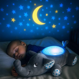 Ster Olifant Projector – Sterrenhemel, 13 Liedjes, Nachtlamp Baby