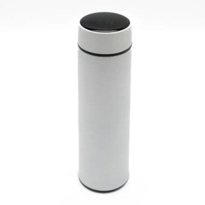 Thermosfles met Thermometer wit