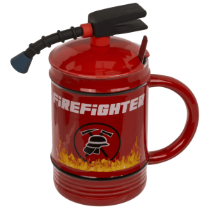 Keramische Brandweermok - 450ml - Inclusief Deksel en Lepel