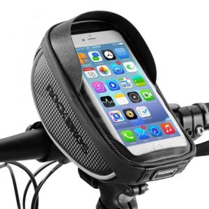 Telefoonhouder Fiets - Geschikt voor elke Telefoon - Spatwaterdicht - Eenvoudig te Bevestigen - Opbergvakje voor Fiets