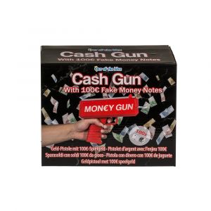 Money Gun - Geleverd met 100 Nepbiljetten van €100 - Party Gadget - Geld Pistool