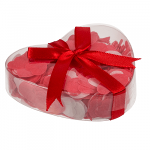 Badconfetti - Hartjes - Voor in bad - Ca. 20 gram - In hartjes doos - Valentijn versiering - Liefdes geschenken