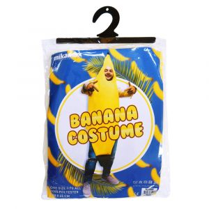 Bananenpak - Kostuum - Voor Volwassenen - One Size Fits All - Wasmachine Bestendig - Carnaval Pak - Banaan Kostuum