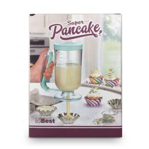 Beslagdispenser - Perfect gedoseerd beslag zonder morsen - Groot & Transparant - Keukenhulp - Handige beslagdispenser voor pannenkoeken en cupcakes