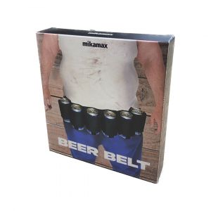 Beer Belt - Verstelbare Bier Riem - Geschikt voor 6 Blikjes - Ideaal voor Carnaval - One Size Fits All -  Bier Blikjeshouder