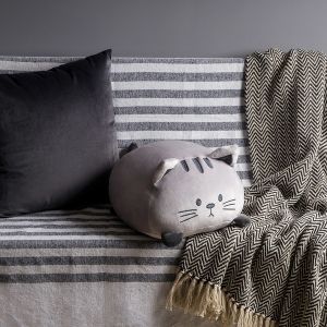 Cushion kitty - In diverse kleuren - Balvi kussen kat - Kat knuffel