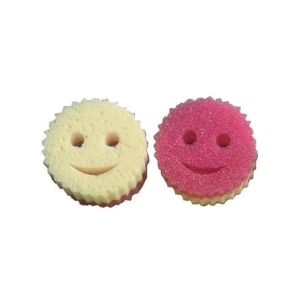Dubbelzijdige Smile Spons – Zachte en Schurende Kant - Scrub Bobby
